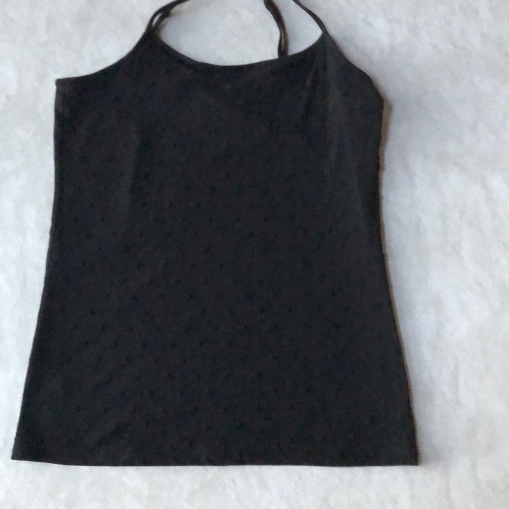 LOFT Black With White Stripes Adjustable Spaghetti Strap Camisole Tank Size S - Picture 11 of 13